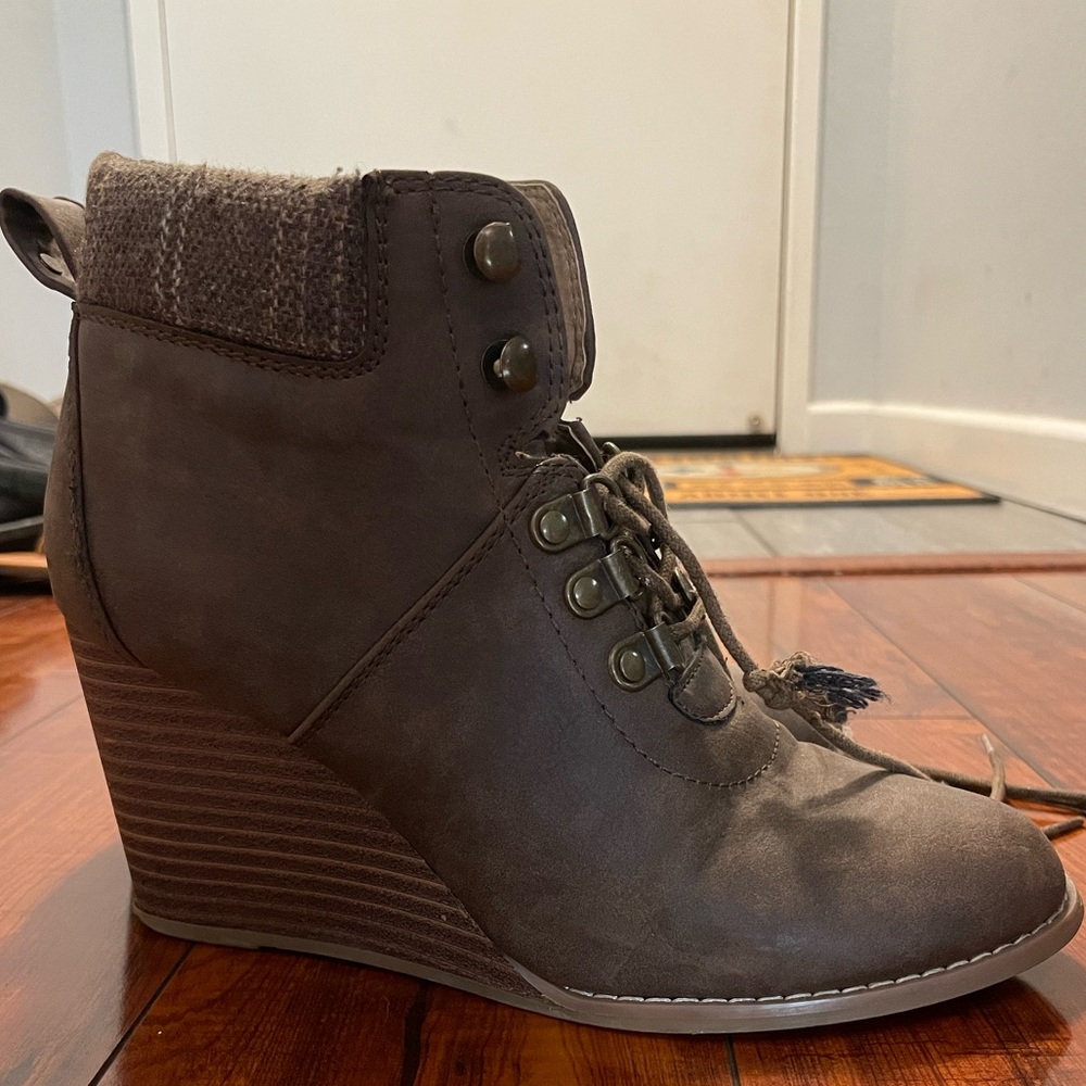 Brown booties